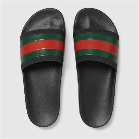 gucci men's rubber slide sandal|Gucci women's rubber slide sandal.